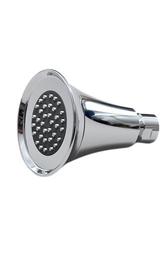 3-1/2" Brass Single Function Shower Head